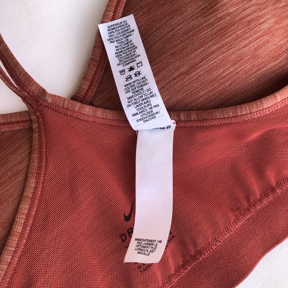 Nike Training Indy Light Support V-Neck Removable Pads Dark Pink Sports Bra M - Picture 14 of 16